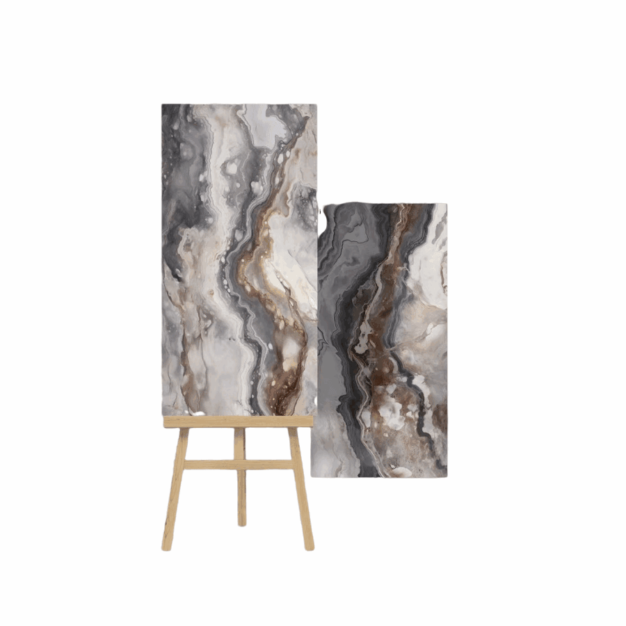 ການເຄືອບເງົາສູງ PVC Marble Panels